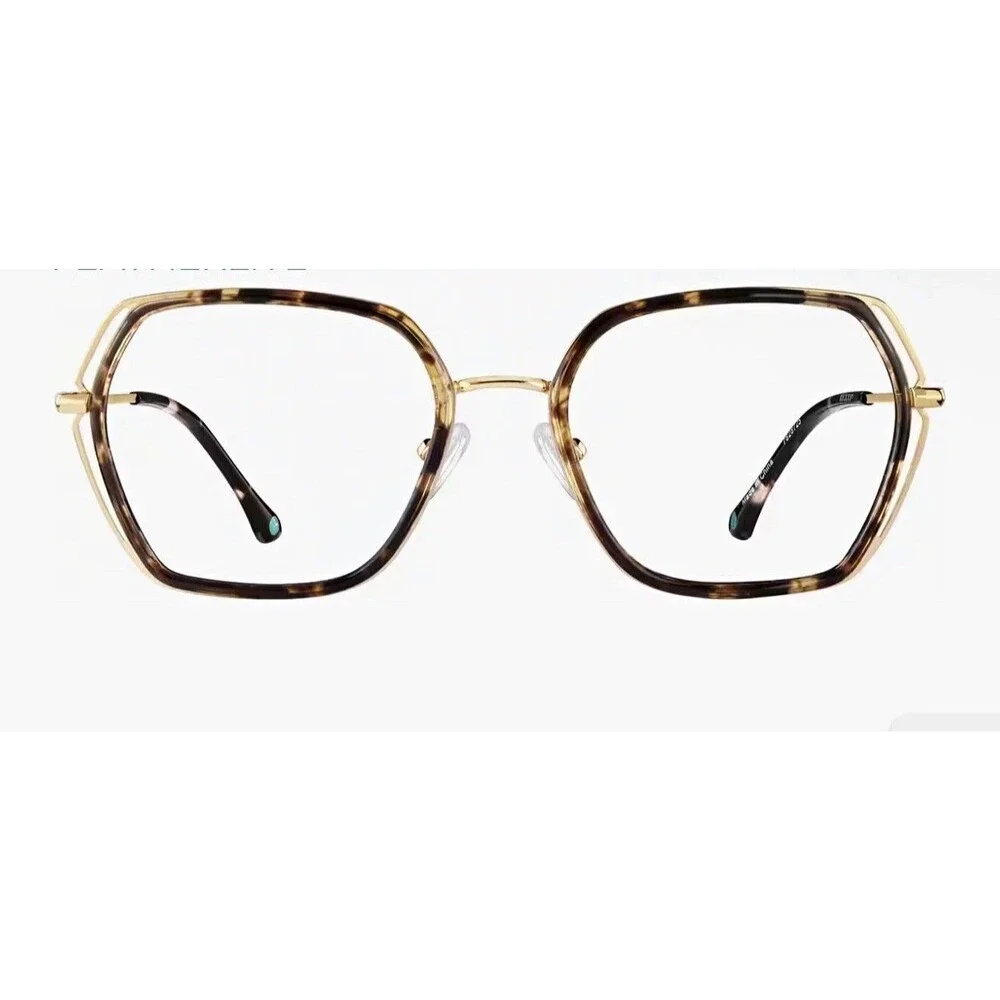 Tortoise Shell Geometric Full Rim Eyeglass Frames 54-19 MPN 7828725